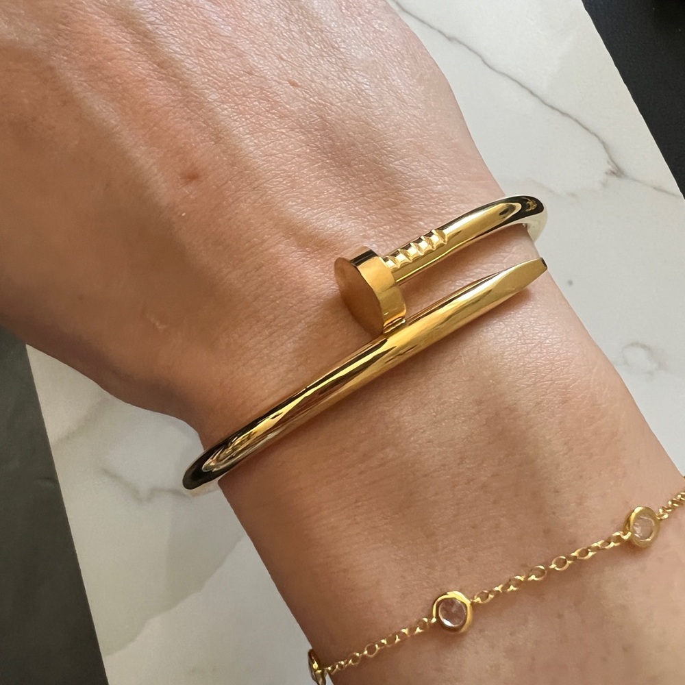 Gold Nail Bracelet (16cm)